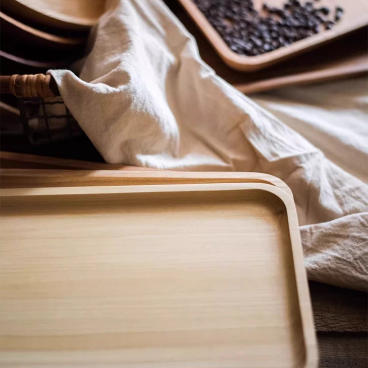 Natural Wood Serving Tray