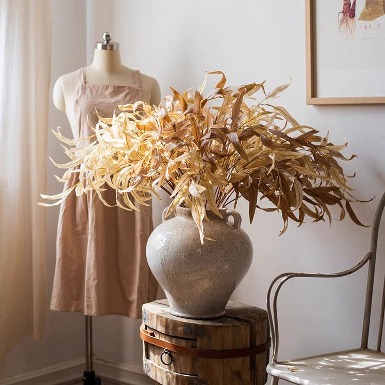 Artificial Whispers of Autumn Eucalyptus Stem 33" Tall