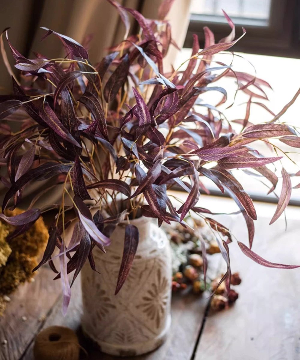 Artificial Whispers of Autumn Eucalyptus Stem 33" Tall