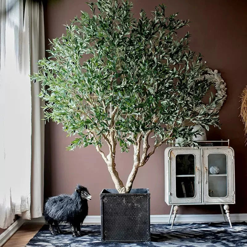 Artificial Extra Large Olive Tree 90" Tall
