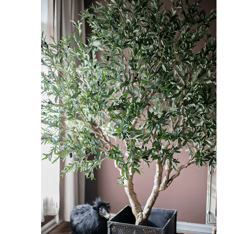 Artificial Extra Large Olive Tree 90" Tall