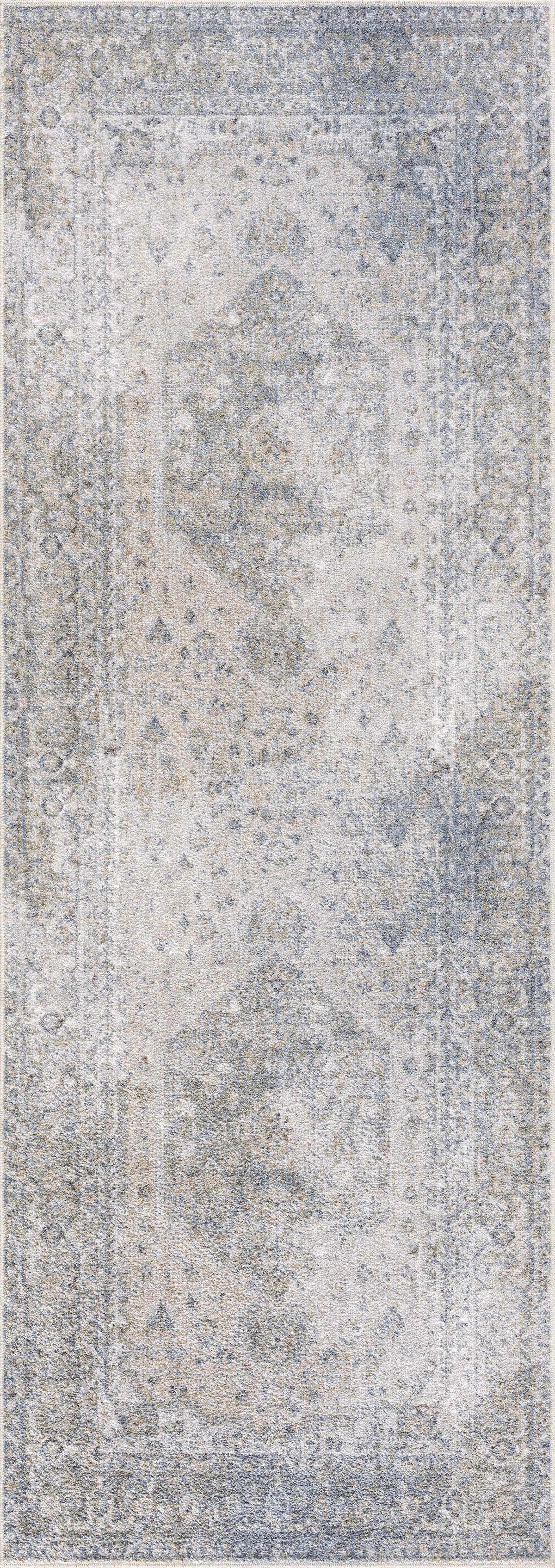 Gael Blue Boutique Washable Rug