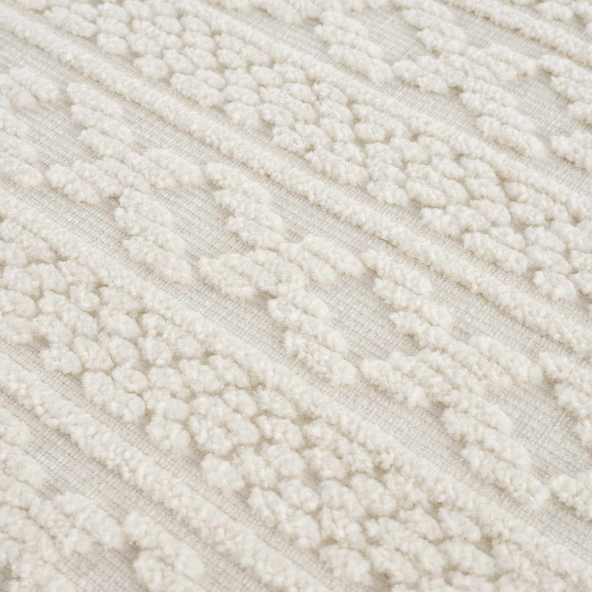 Fadey White 3D Washable Rug