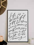 11x17 Life is a beautiful gift