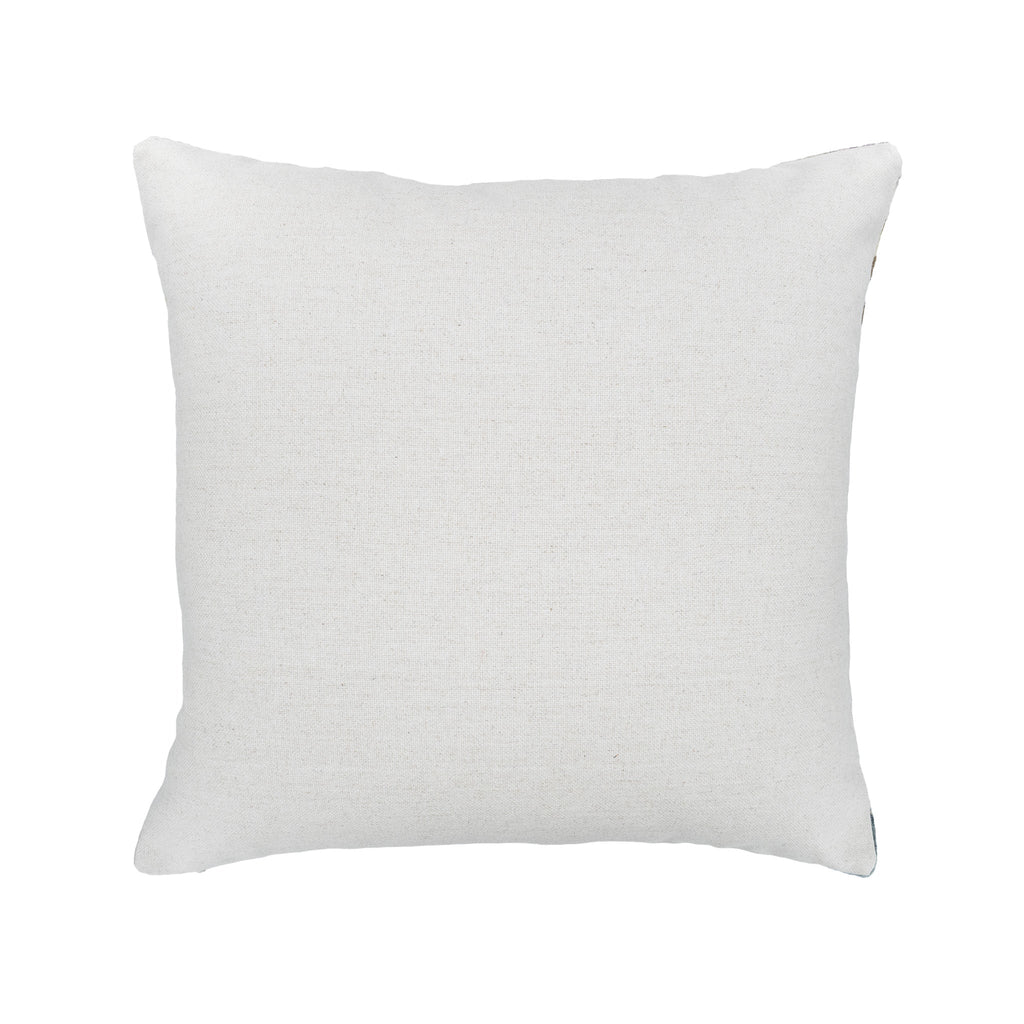 Lotus Silk Velvet Ikat Pillow Cover, 20" X 20"