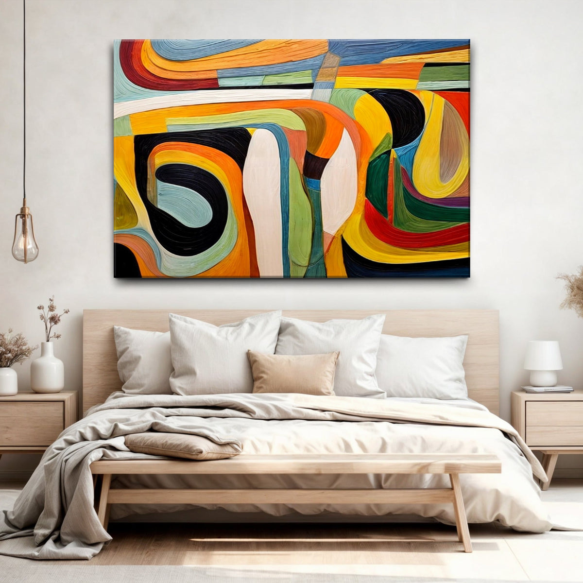 Modern Vibrant Abstract Canvas Wall Art