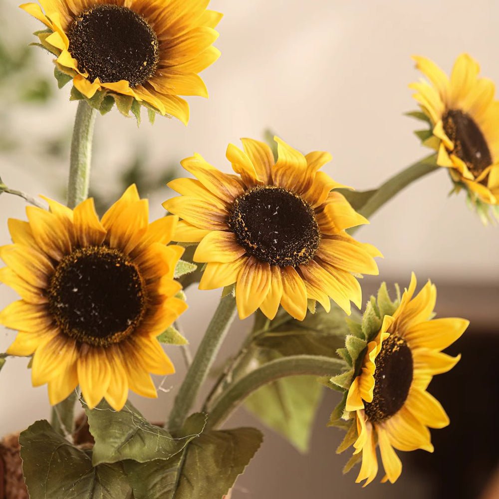 Artificial One-Head Sunflower Stem 19.7" Tall