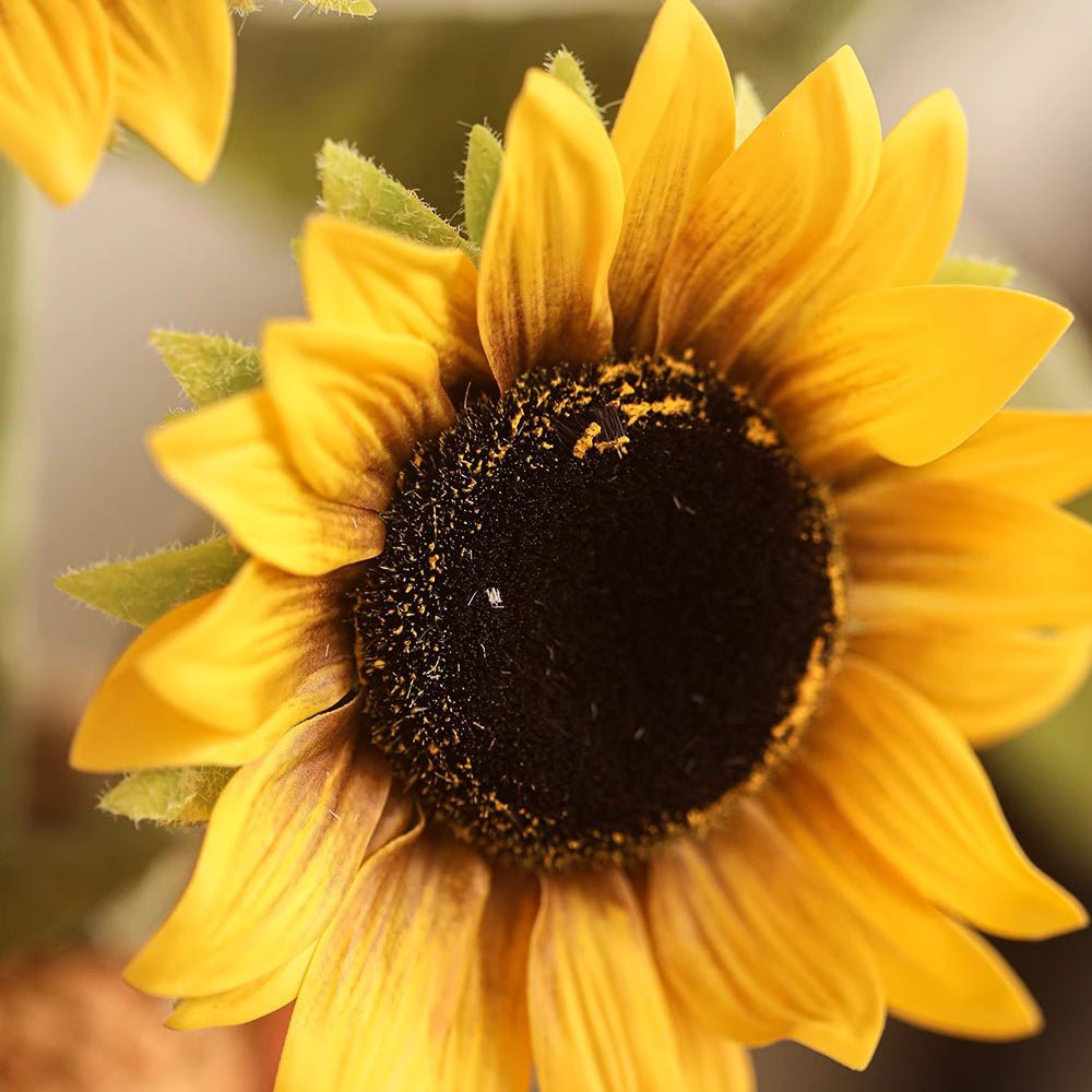 Artificial One-Head Sunflower Stem 19.7" Tall