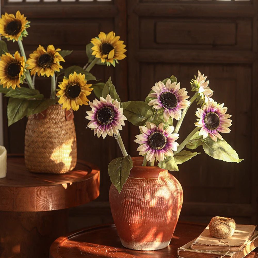 Artificial One-Head Sunflower Stem 19.7" Tall