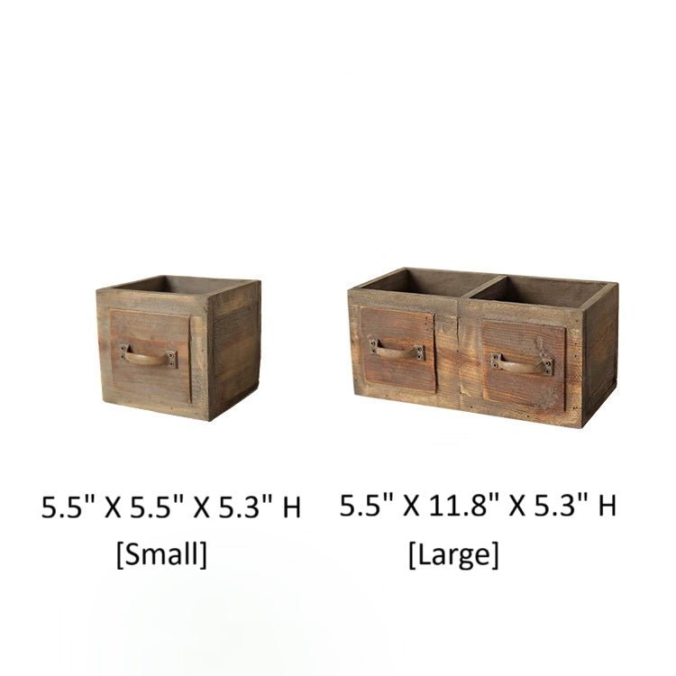 Farmhouse Wooden Planter Box for Succulents or Flowers