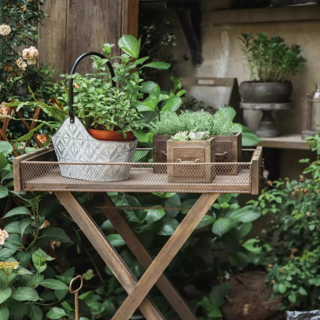 Farmhouse Wooden Planter Box for Succulents or Flowers