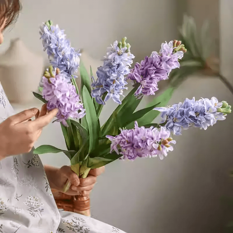 Artificial Spring Hyacinth Stem 16" Tall