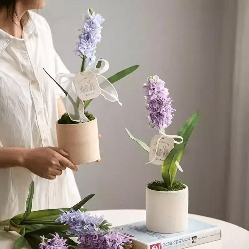 Artificial Spring Hyacinth Stem 16" Tall