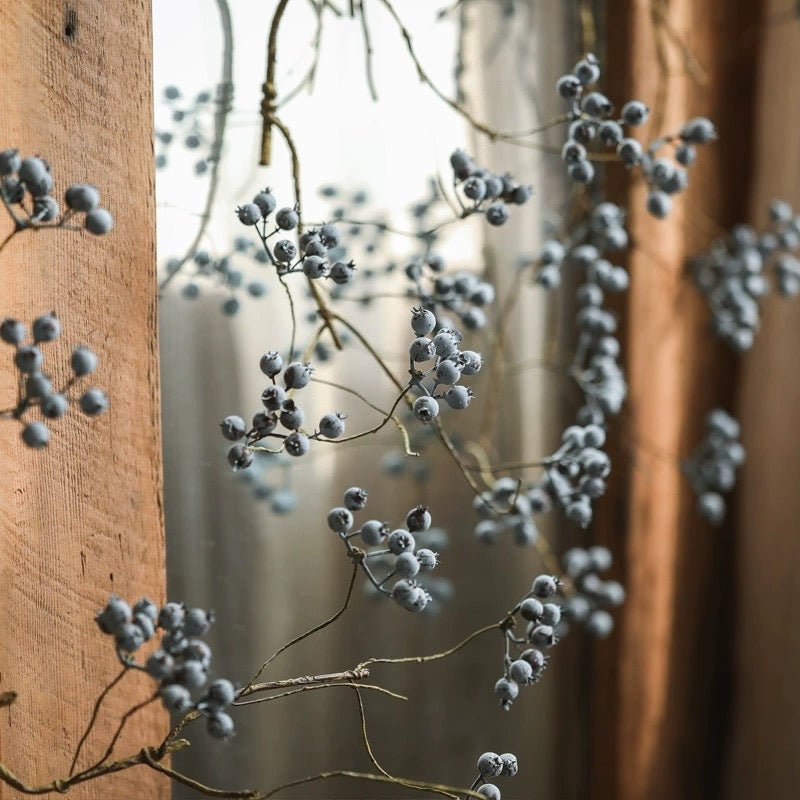 Artificial Mini Berry Stem 30" Tall
