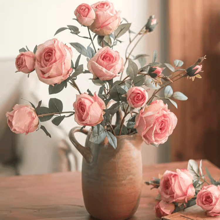 Artificial Miriya Large Rose Flower Stem 25.2" Tall