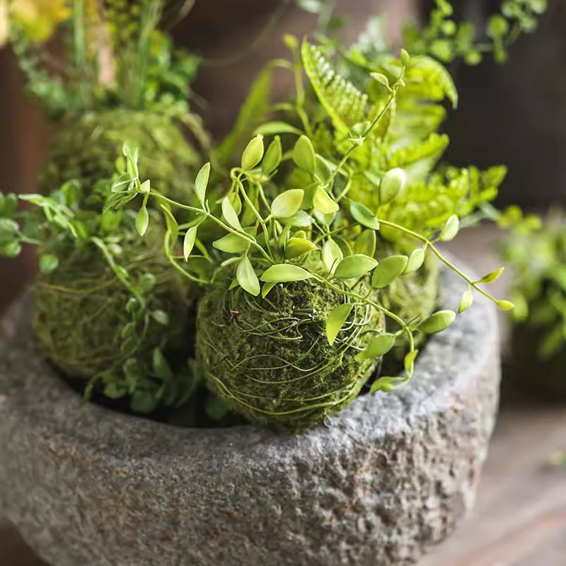 Mossy Meadow Artificial Fern Foam Ball