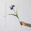 Artificial Purple Iris Stem 22" Tall