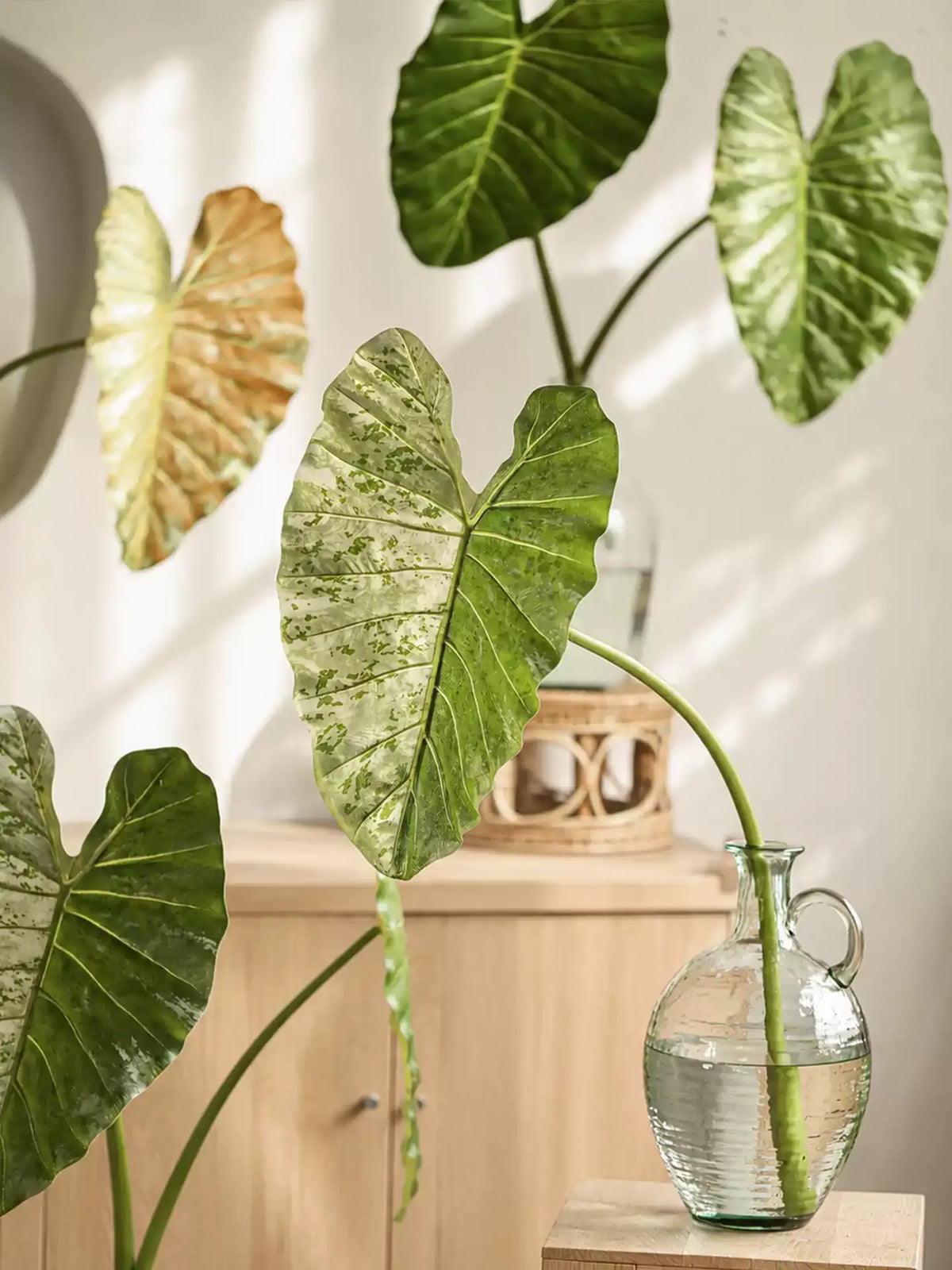 Artificial Statement Elephant Ear Leaf – 34.3"