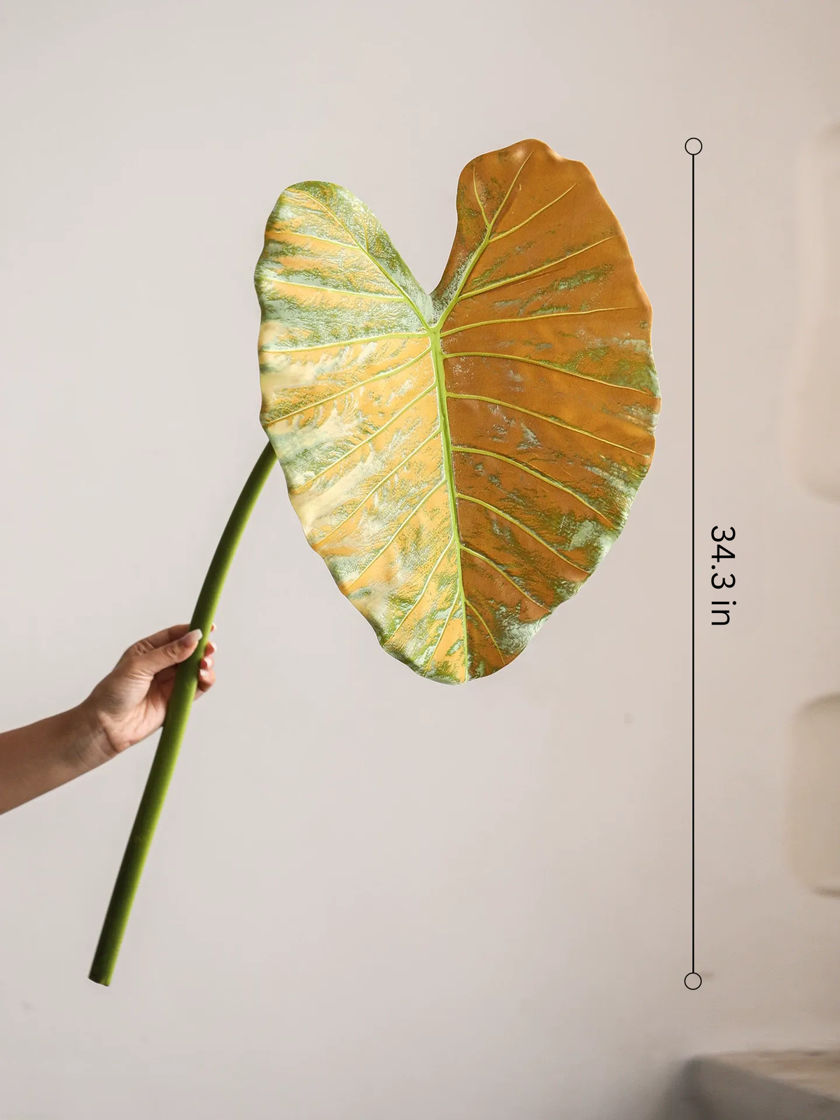 Artificial Statement Elephant Ear Leaf – 34.3"