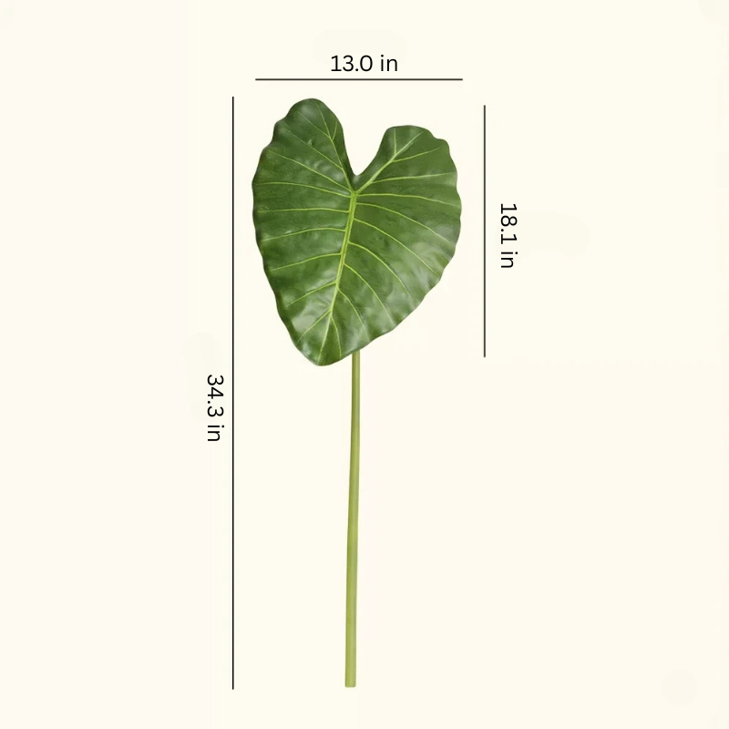 Artificial Statement Elephant Ear Leaf – 34.3"