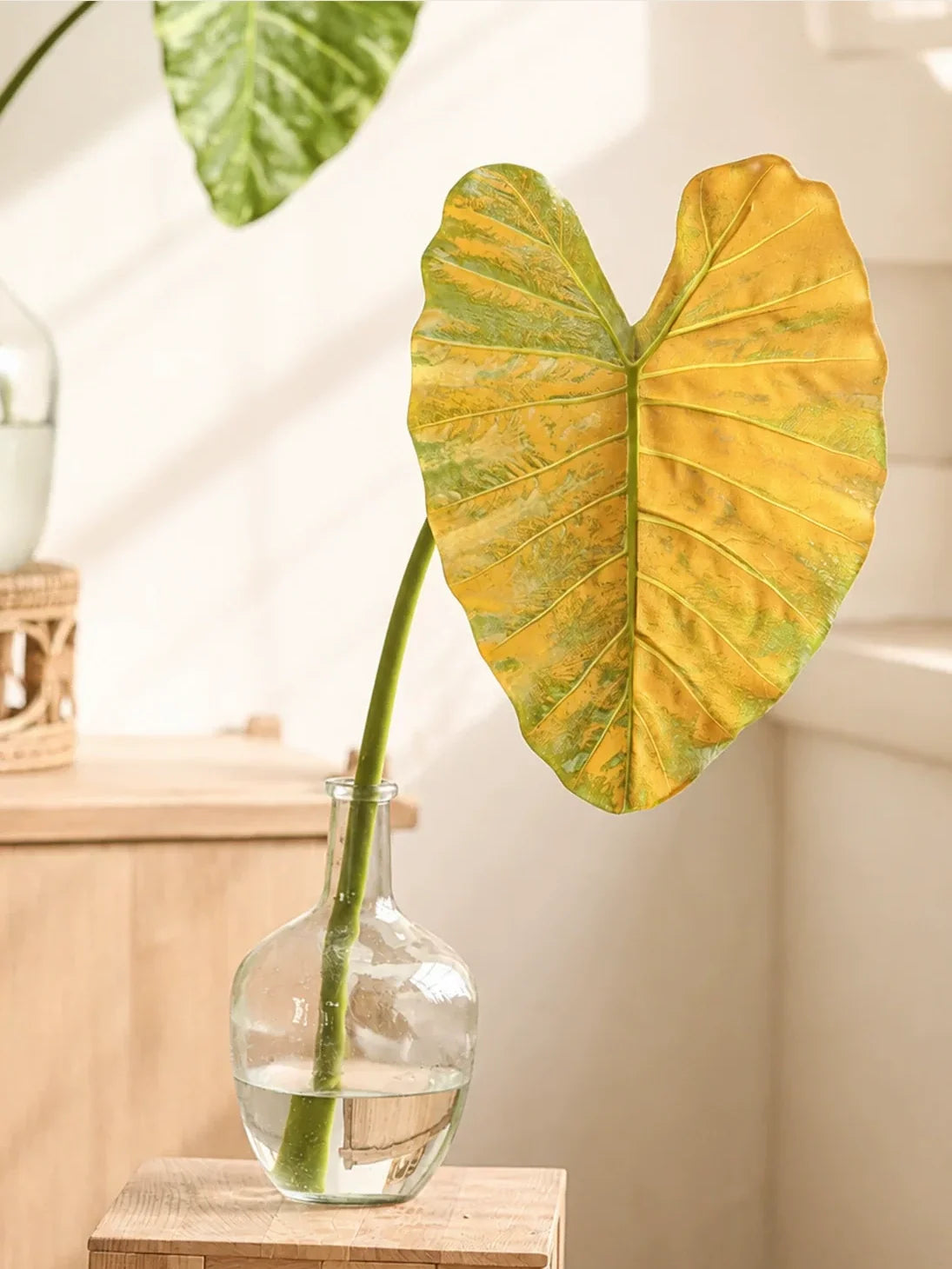 Artificial Statement Elephant Ear Leaf – 34.3"