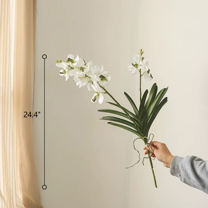 Artificial Vanda Orchid Stem 24" Tall