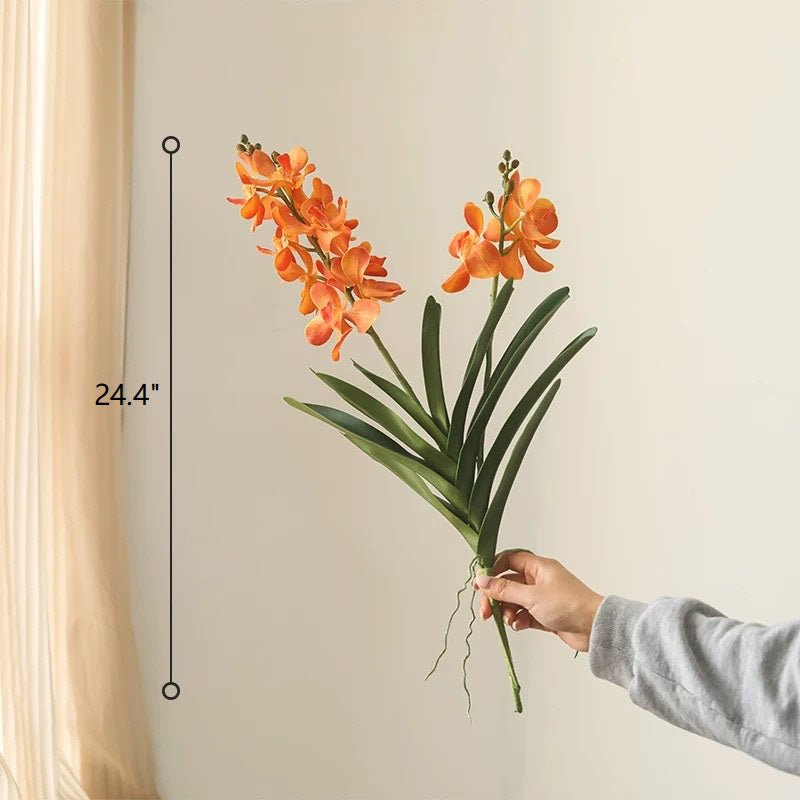 Artificial Vanda Orchid Stem 24" Tall
