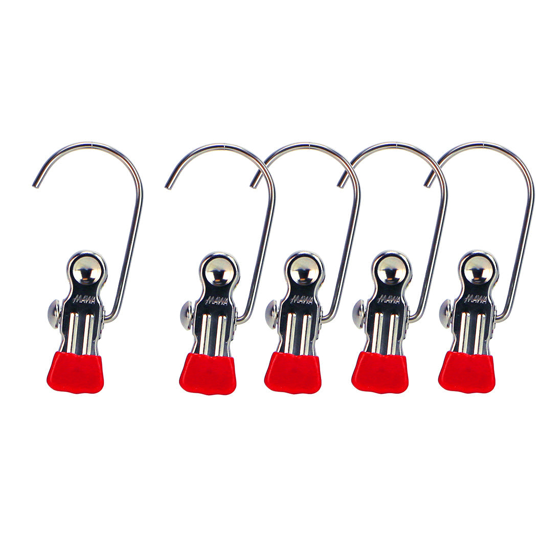 MAWA Single Clip on Hook, K-1, Red (Set of 5)