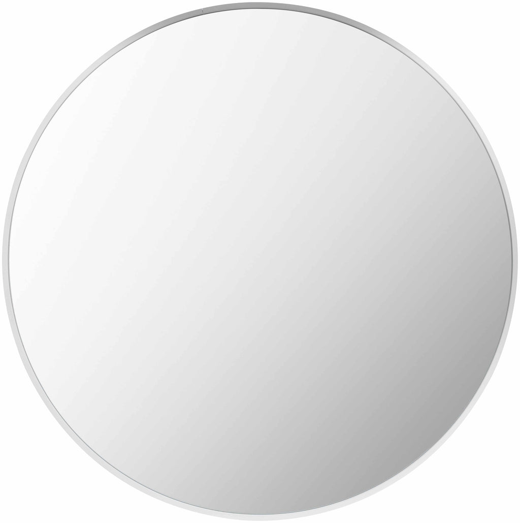 Pontalina Round White Mirror - Clearance