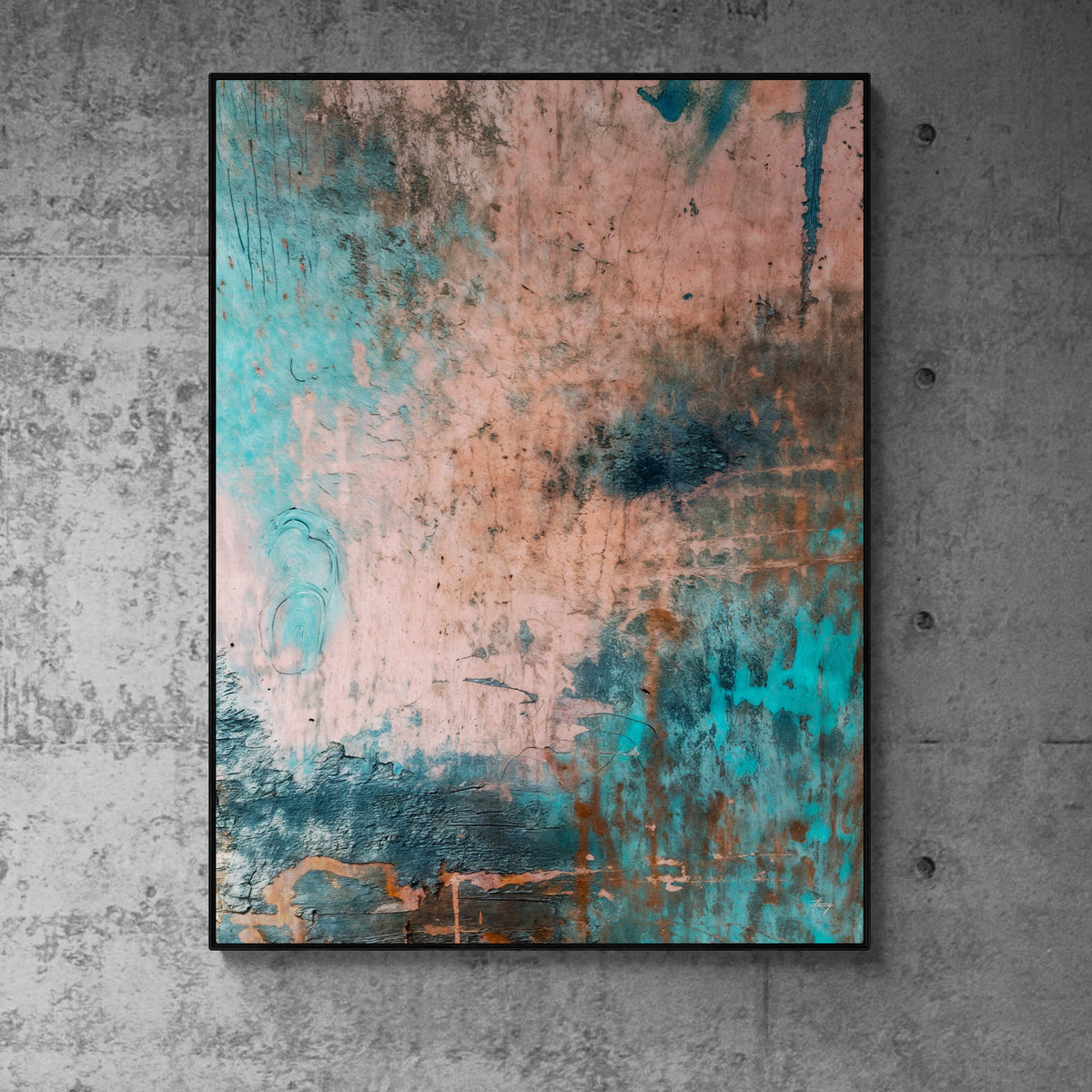 Canvas Print: "Patina Cascade"