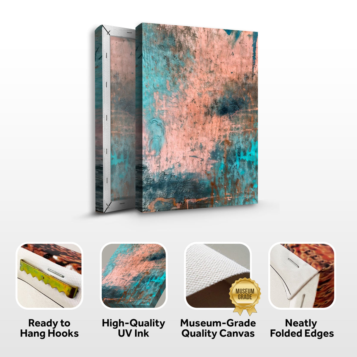 Canvas Print: "Patina Cascade"