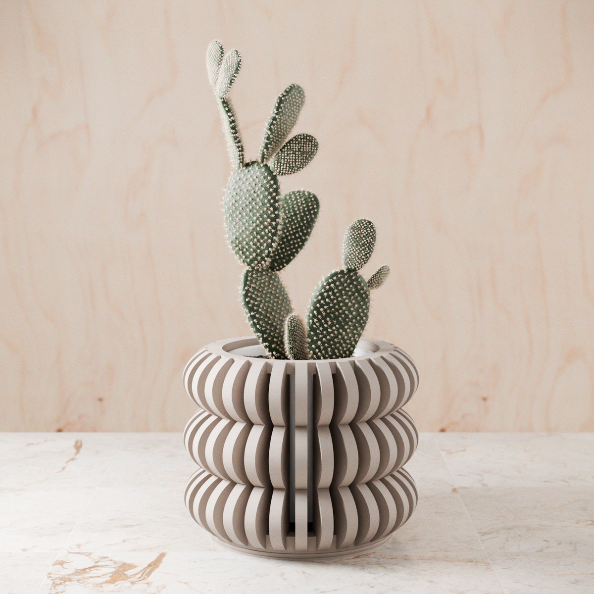 Triple Bubble Orchid Spiral Planter