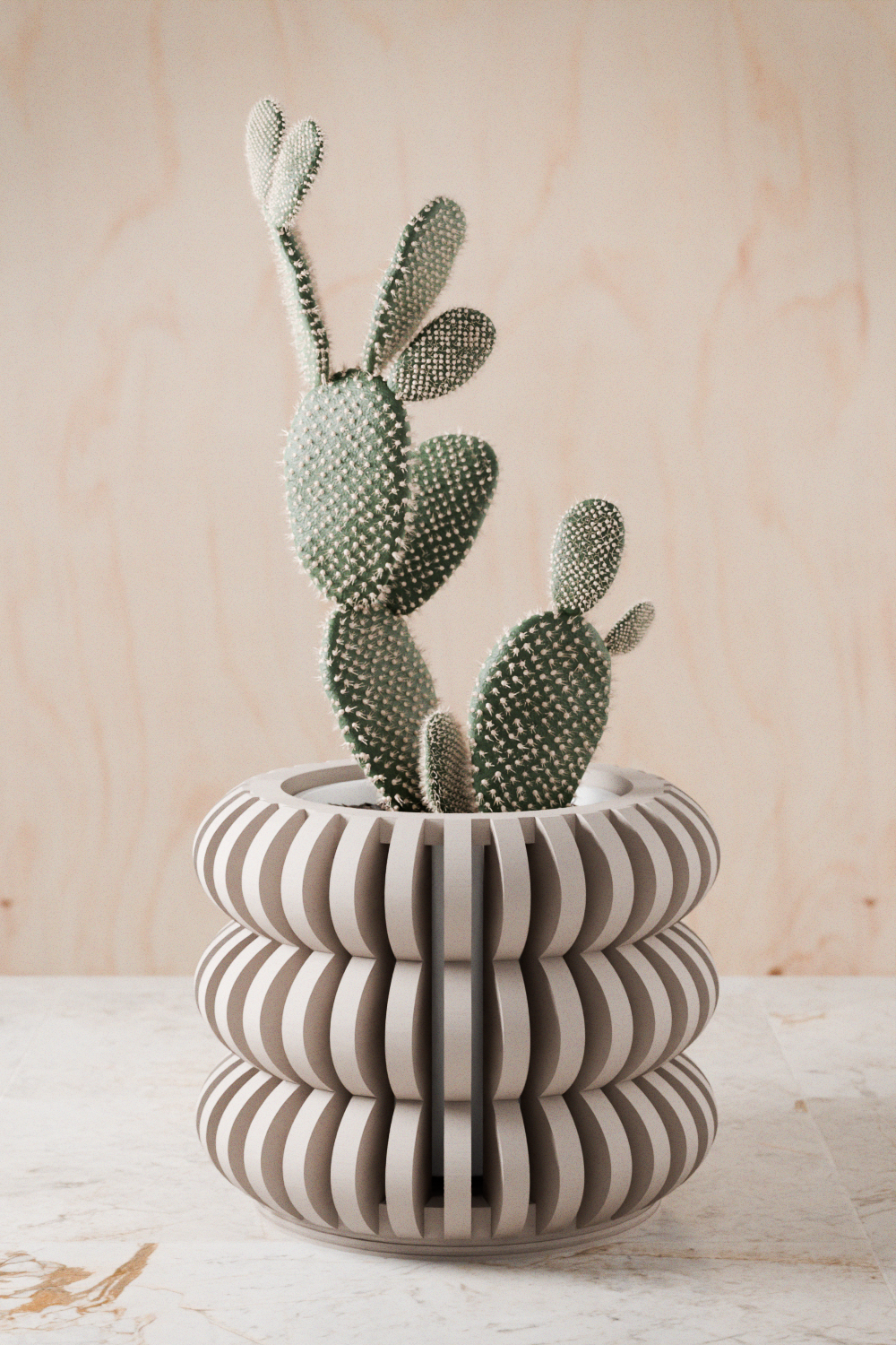Triple Bubble Orchid Spiral Planter