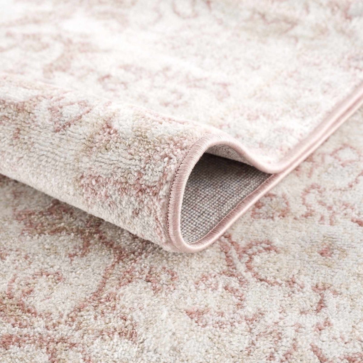 Snead Pink Floral Rug