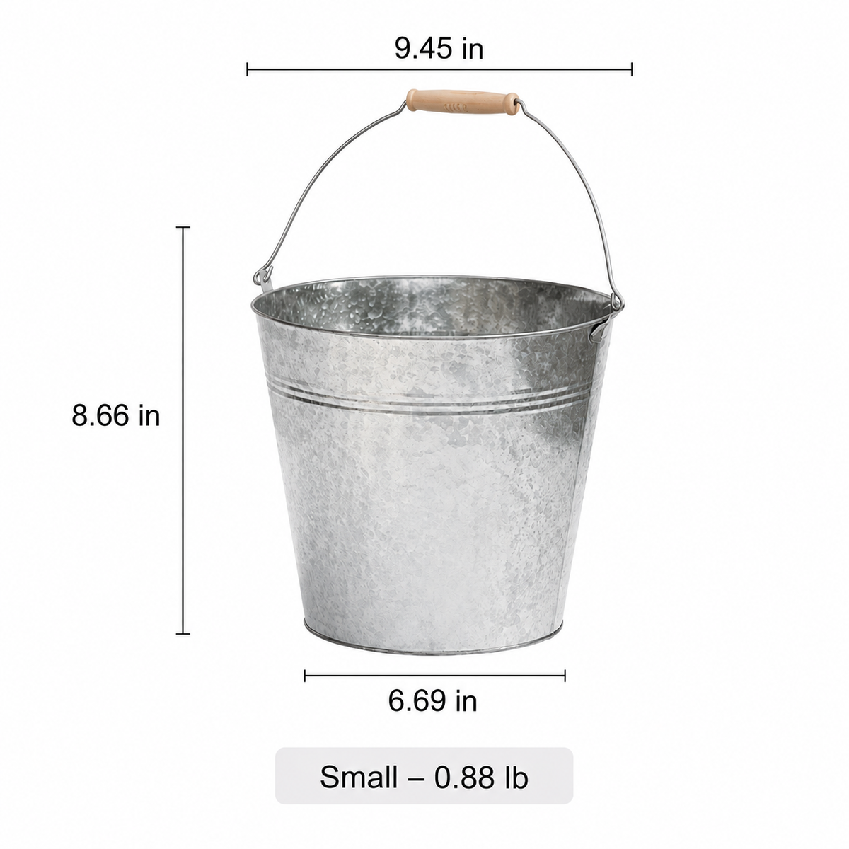 Galvanized Bucket Planter