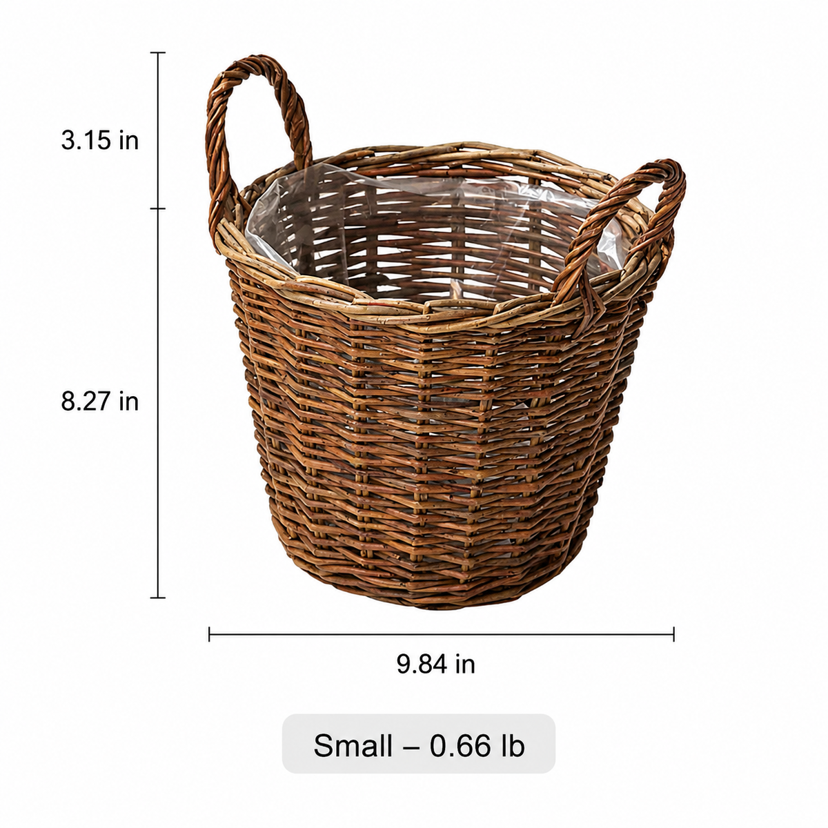 Gathering Willow Planter Basket with Liner