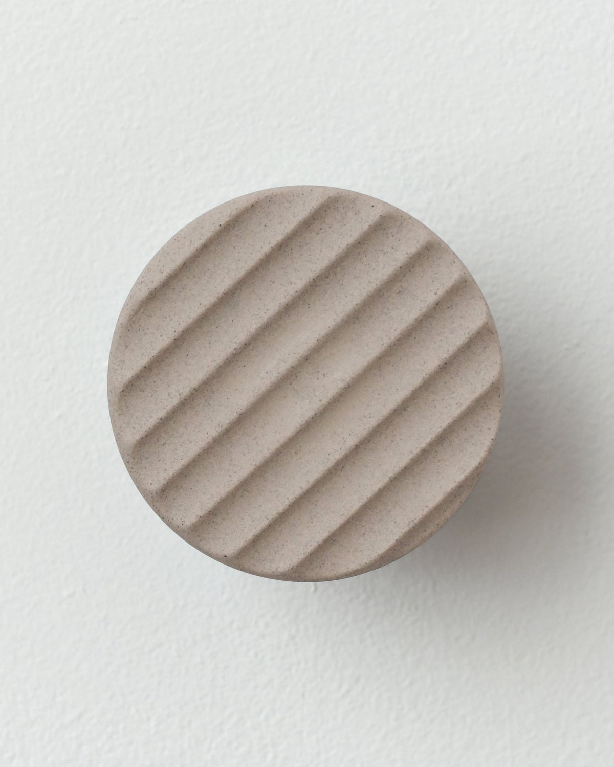 Sequence Stoneware Coat Hook - Fluted