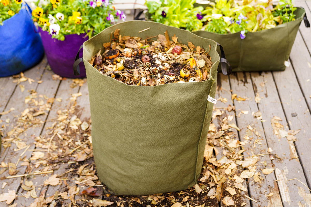 Smart Pot Urban Compost Sak 50-Gallon Fabric Compost Bag