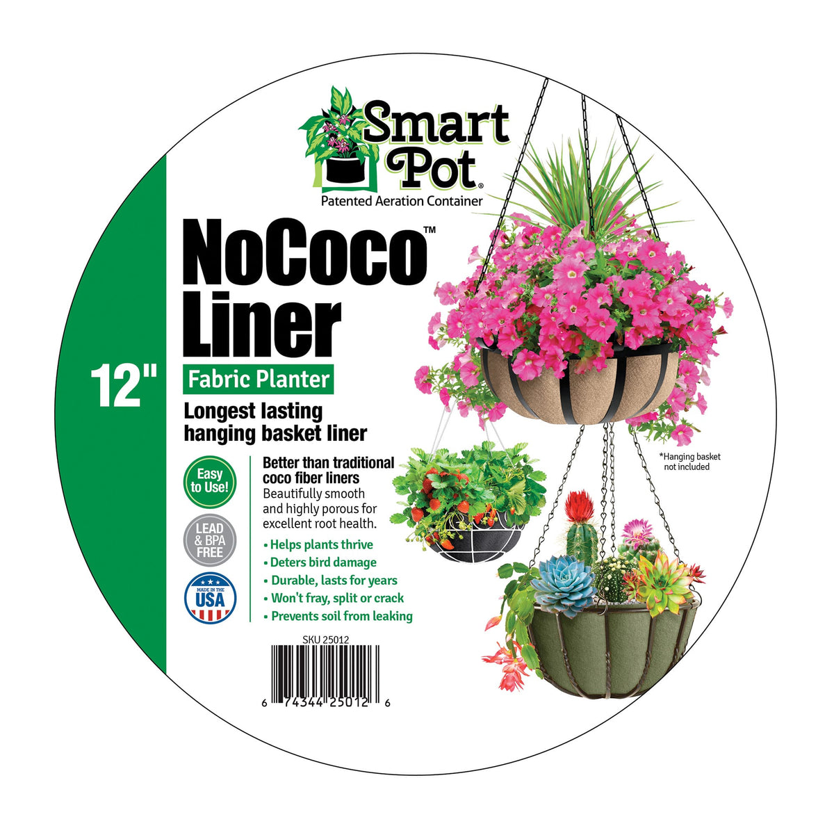 Smart Pot NoCoco Fabric Planter Liner