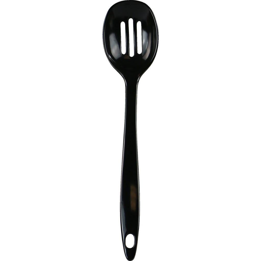 Melamine Slotted Spoon,  Black