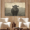 Vintage Angus Portrait Canvas Wall Art