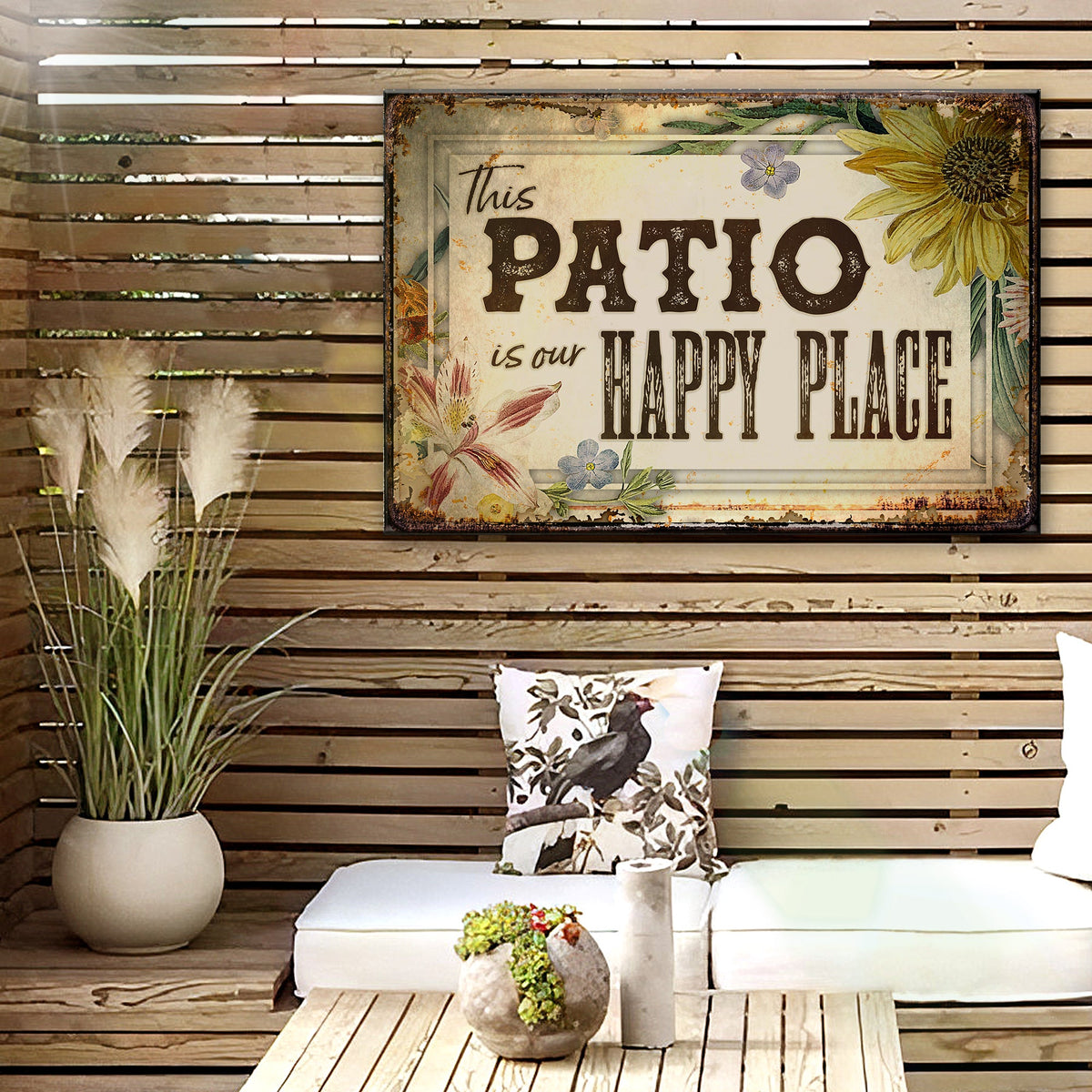 This Patio Is Our Happy Place Sign