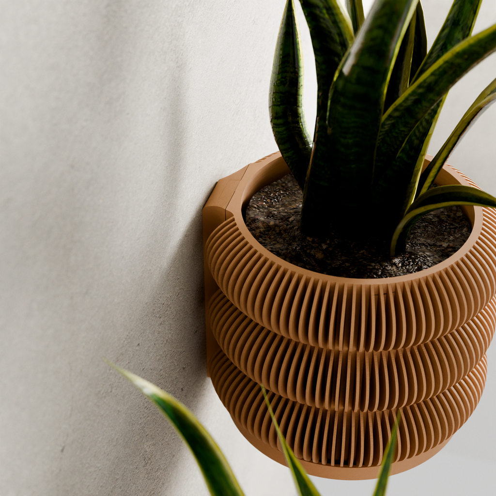 Wall Spiral Planter - Triple BUBBLES