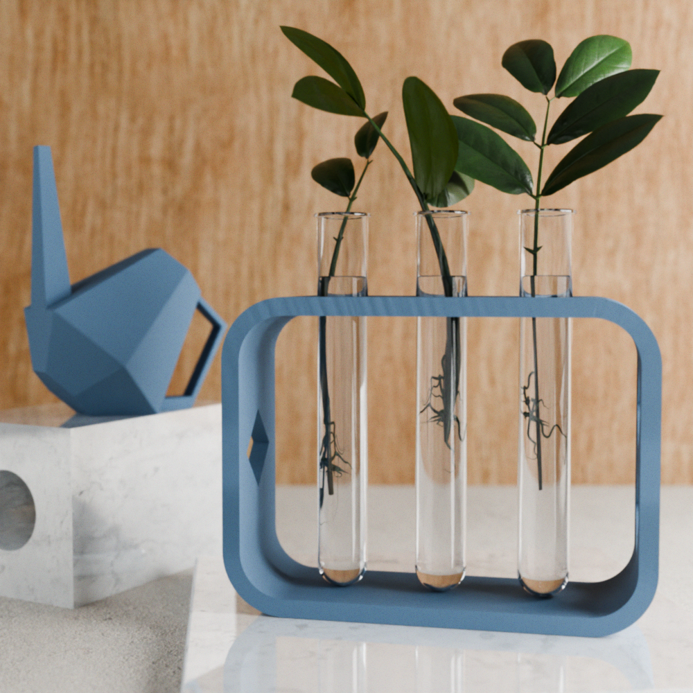 Dynamic Plant Propagation Station with 3 Glass Tubes