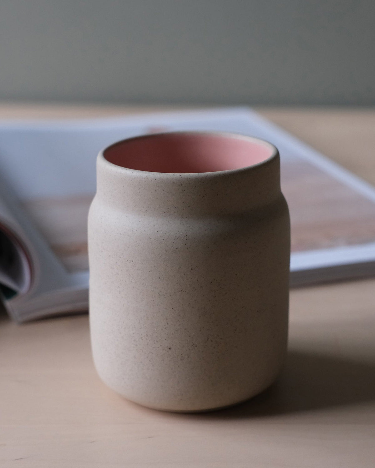 Stoneware Coffee Tumbler Mug