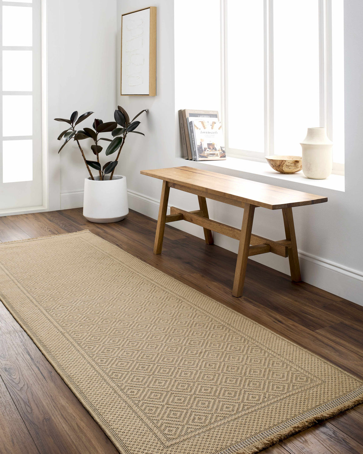 Veata Washable Jute Area Rug