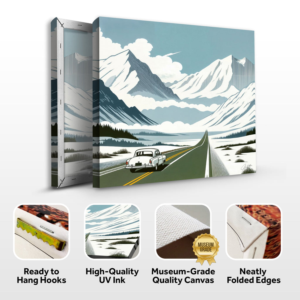 Canvas Print: "Alpine Journey"
