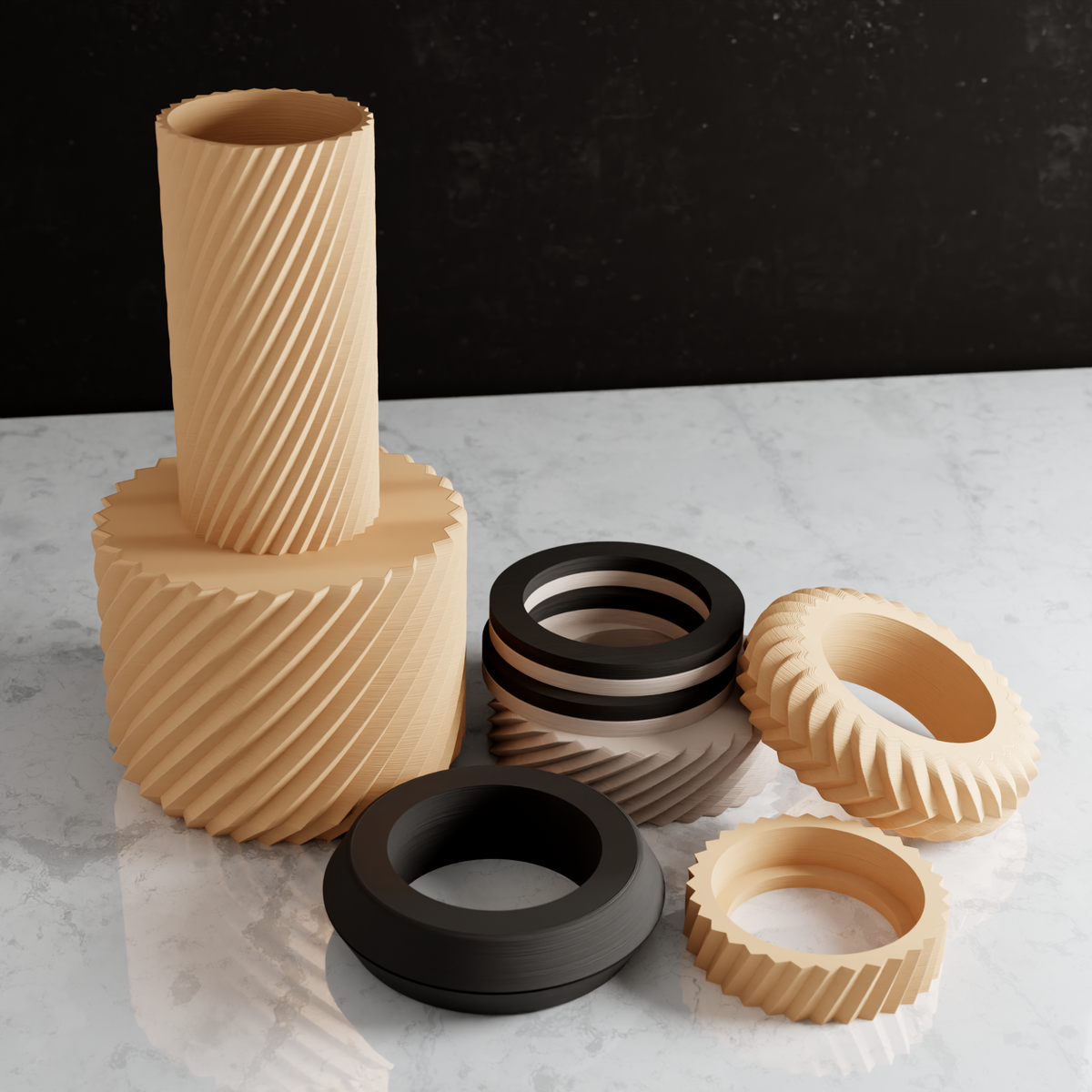 Modernized Pottery Wonder Vase