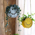 Happy Face Metal Hanging Planter