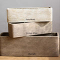 Modern Rectangular Textured Magnesium Oxide Planter